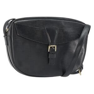 LOUIS VUITTON Epi Jeune Fille MM Shoulder Bag Black M52152 LV Auth BA8955